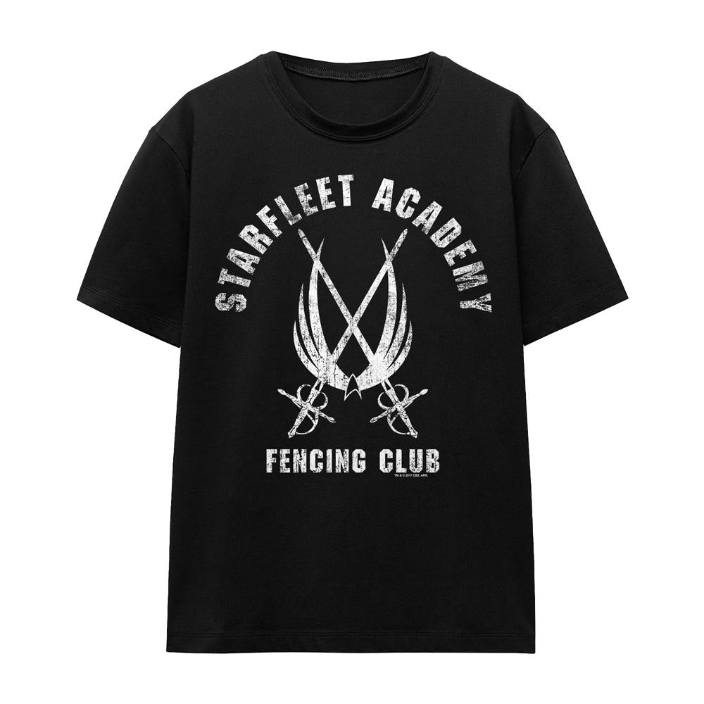 Black - Front - Star Trek Unisex Adult Fencing Club T-Shirt