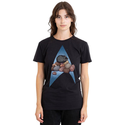Black - Side - Star Trek Unisex Adult Five Year Nap T-Shirt