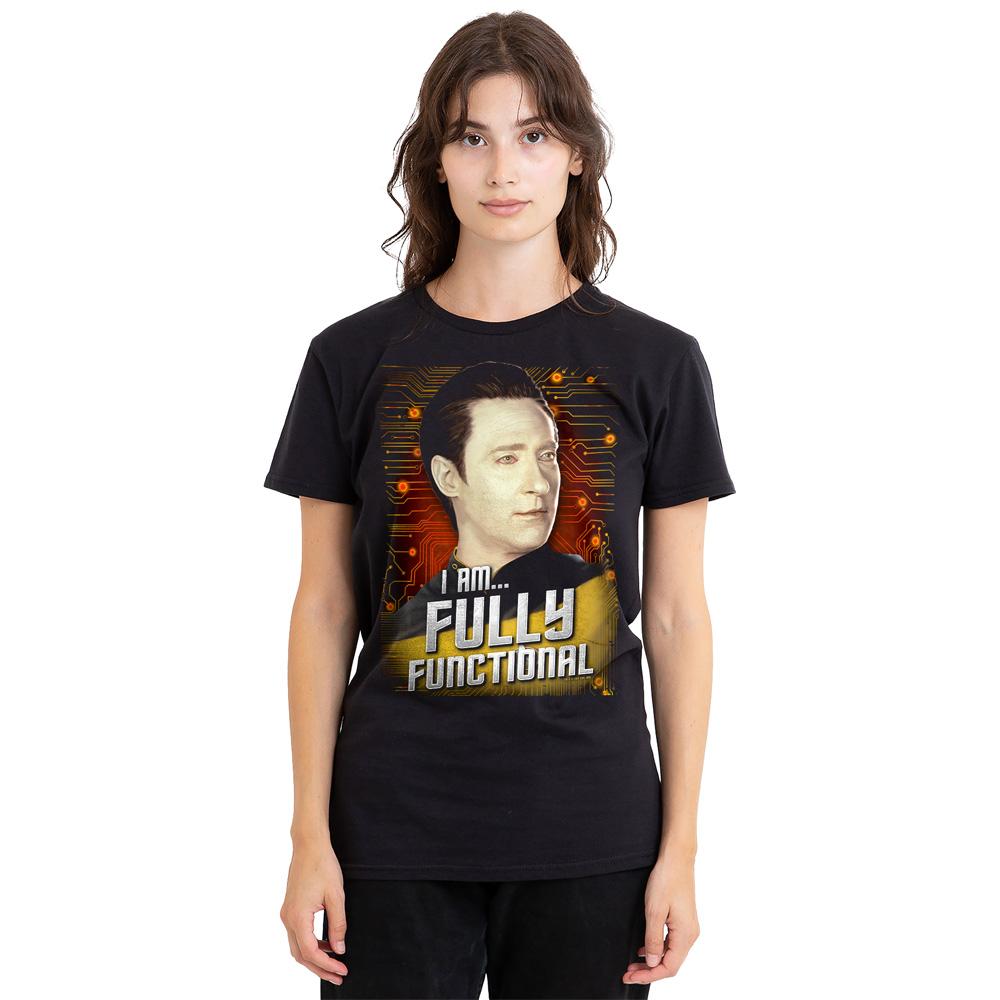 Black - Side - Star Trek Unisex Adult Fully Functional T-Shirt
