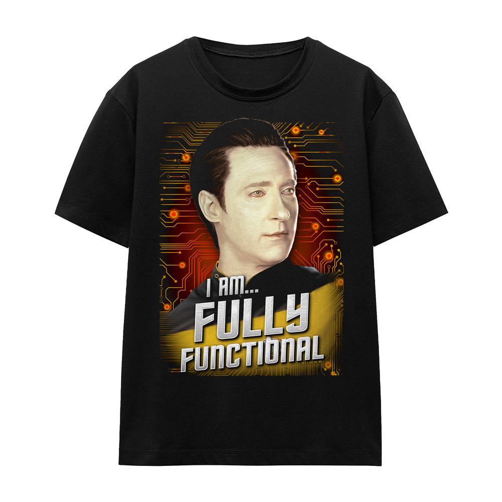 Black - Front - Star Trek Unisex Adult Fully Functional T-Shirt