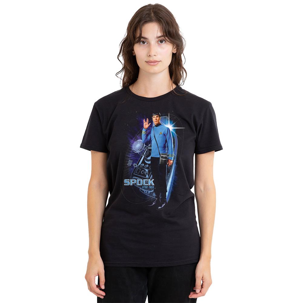 Black - Lifestyle - Star Trek Unisex Adult Galactic Spock T-Shirt