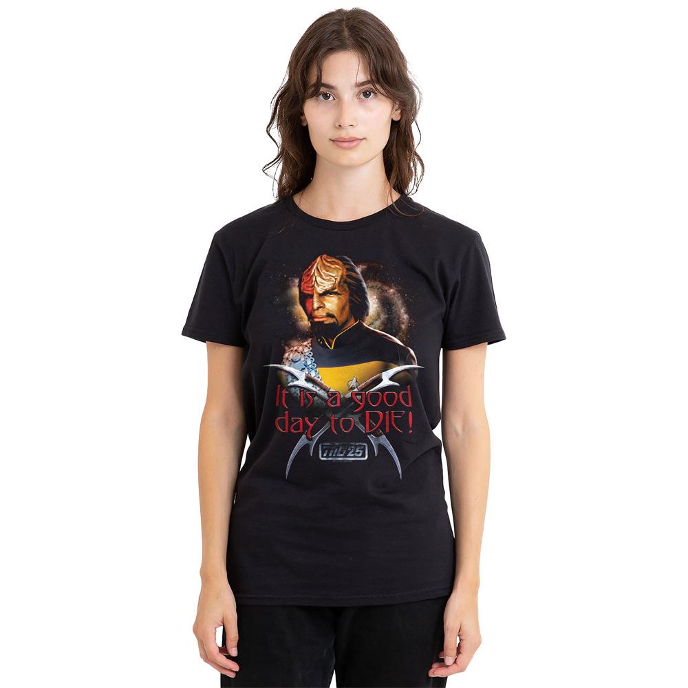 Black - Side - Star Trek Unisex Adult Good Day to Die T-Shirt