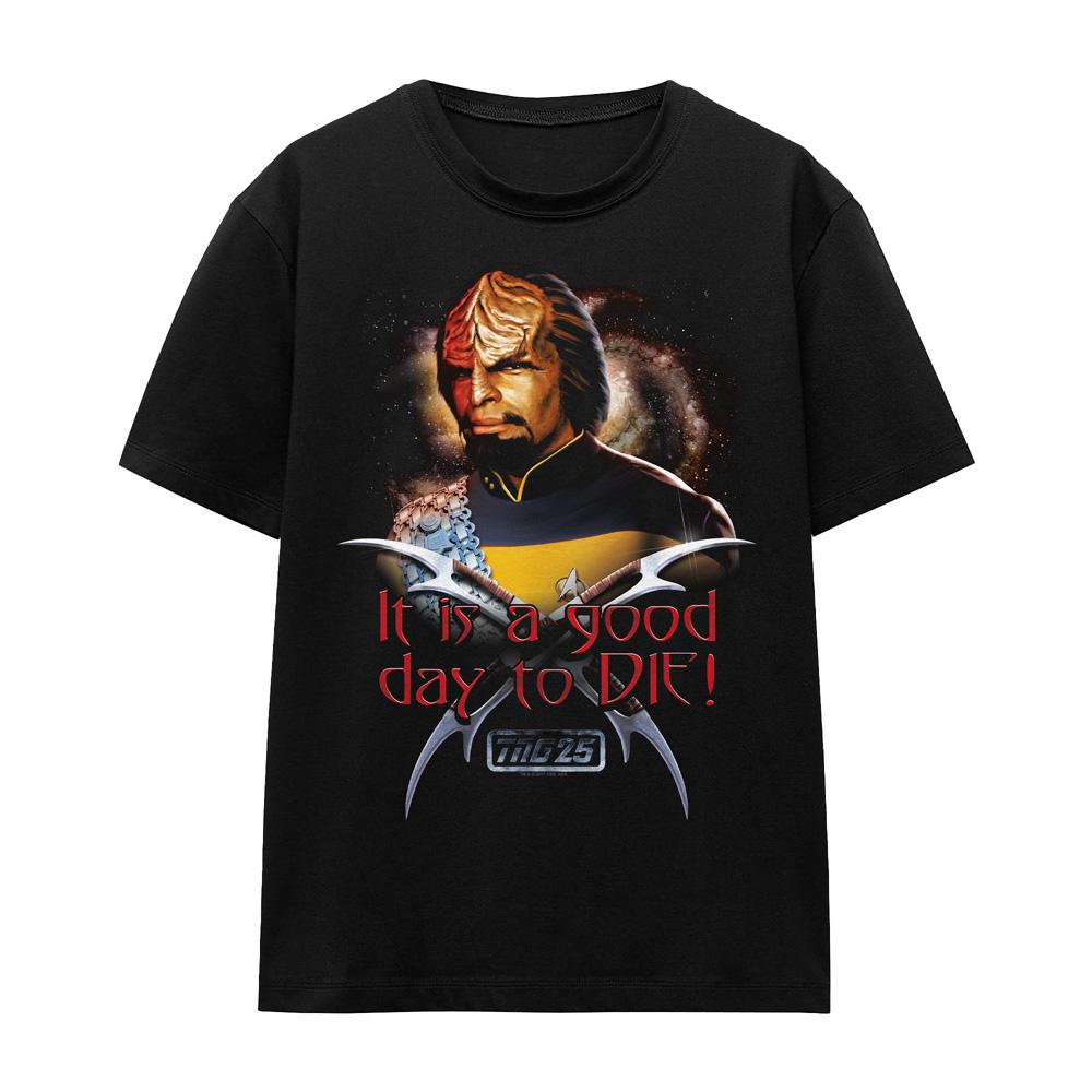 Black - Front - Star Trek Unisex Adult Good Day to Die T-Shirt