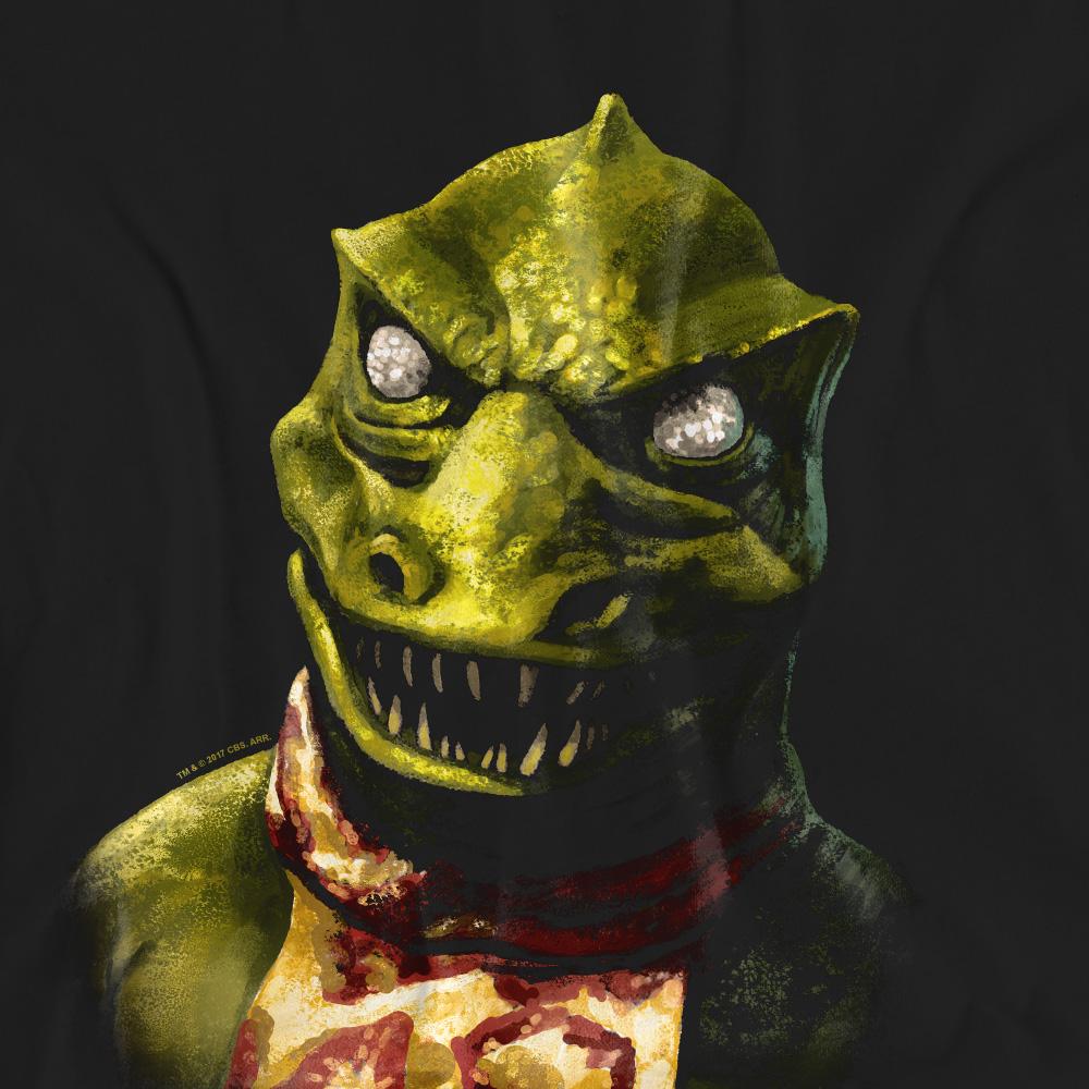 Black - Side - Star Trek Unisex Adult Gorn Bust T-Shirt