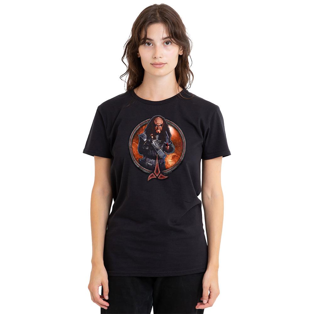Black - Side - Star Trek Unisex Adult Gowron T-Shirt
