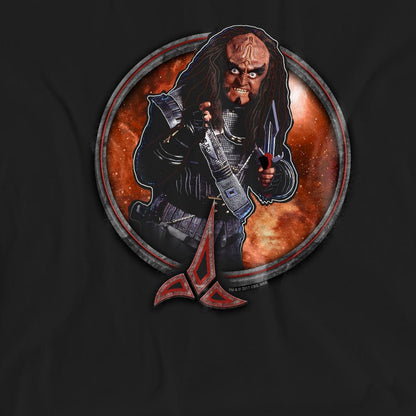 Black - Pack Shot - Star Trek Unisex Adult Gowron T-Shirt