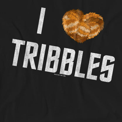 Black - Pack Shot - Star Trek Unisex Adult I Heart Tribbles T-Shirt