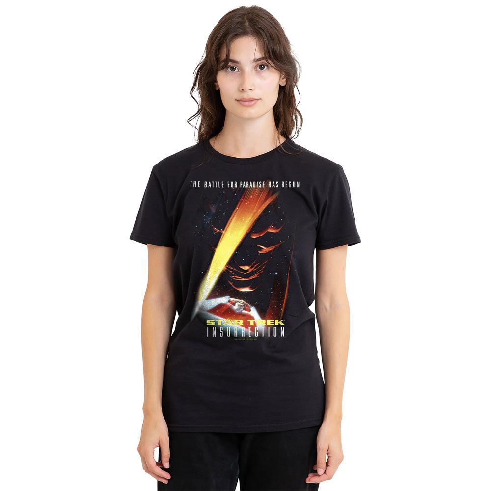 Black - Side - Star Trek Unisex Adult Insurrection T-Shirt