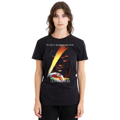 Black - Side - Star Trek Unisex Adult Insurrection T-Shirt