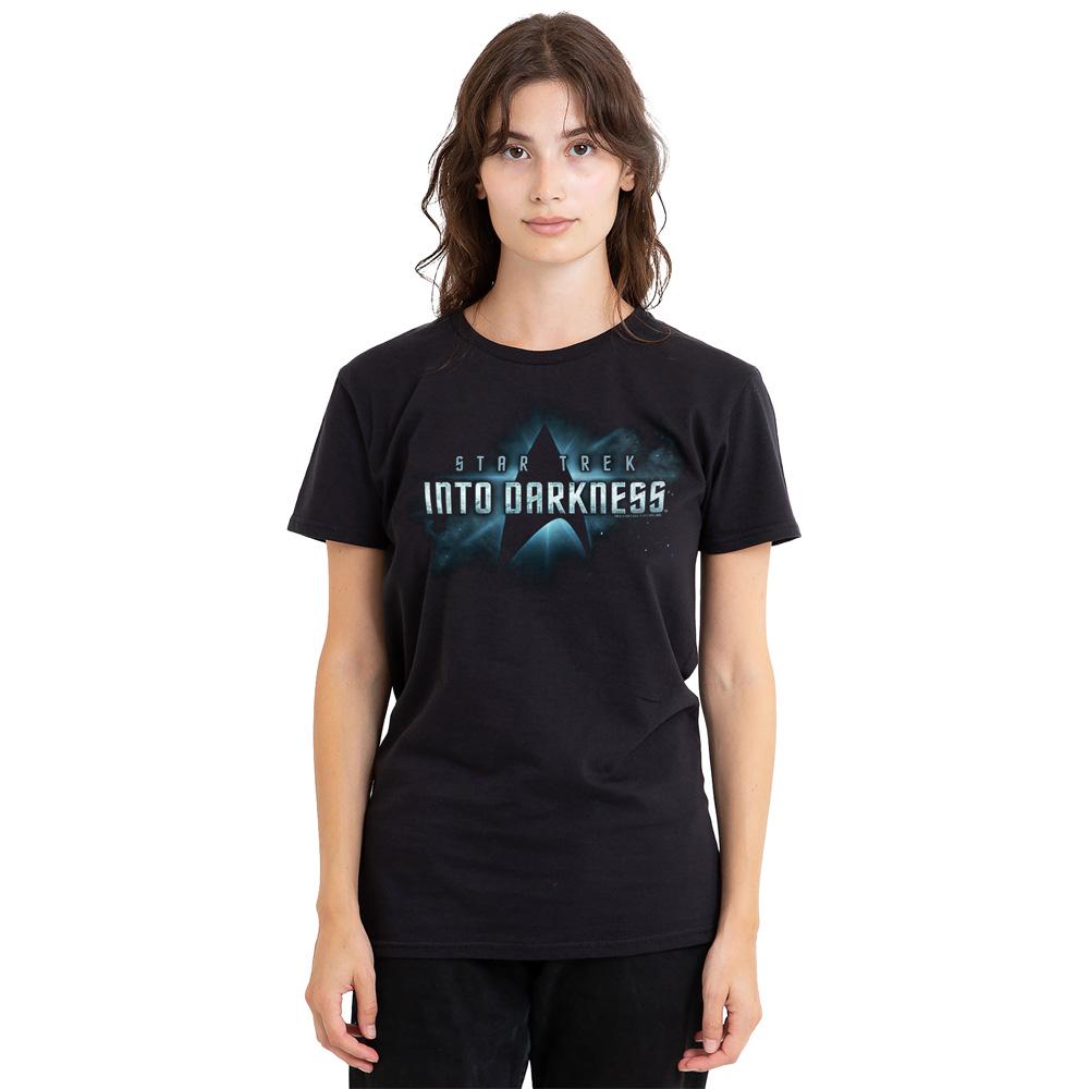 Black - Side - Star Trek: Into Darkness Unisex Adult Logo T-Shirt
