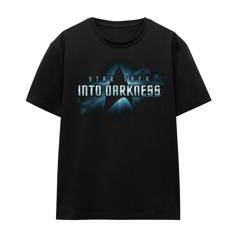 Black - Front - Star Trek: Into Darkness Unisex Adult Logo T-Shirt