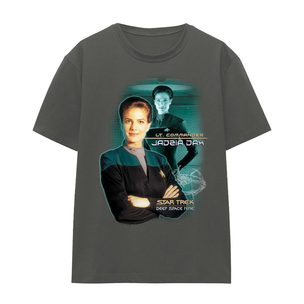 Charcoal - Front - Star Trek Unisex Adult Jadzia Dax T-Shirt
