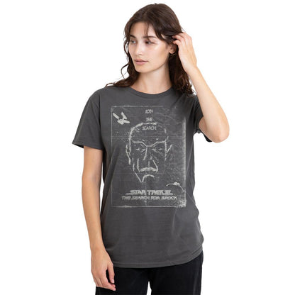 Charcoal - Side - Star Trek Unisex Adult Join the Search T-Shirt
