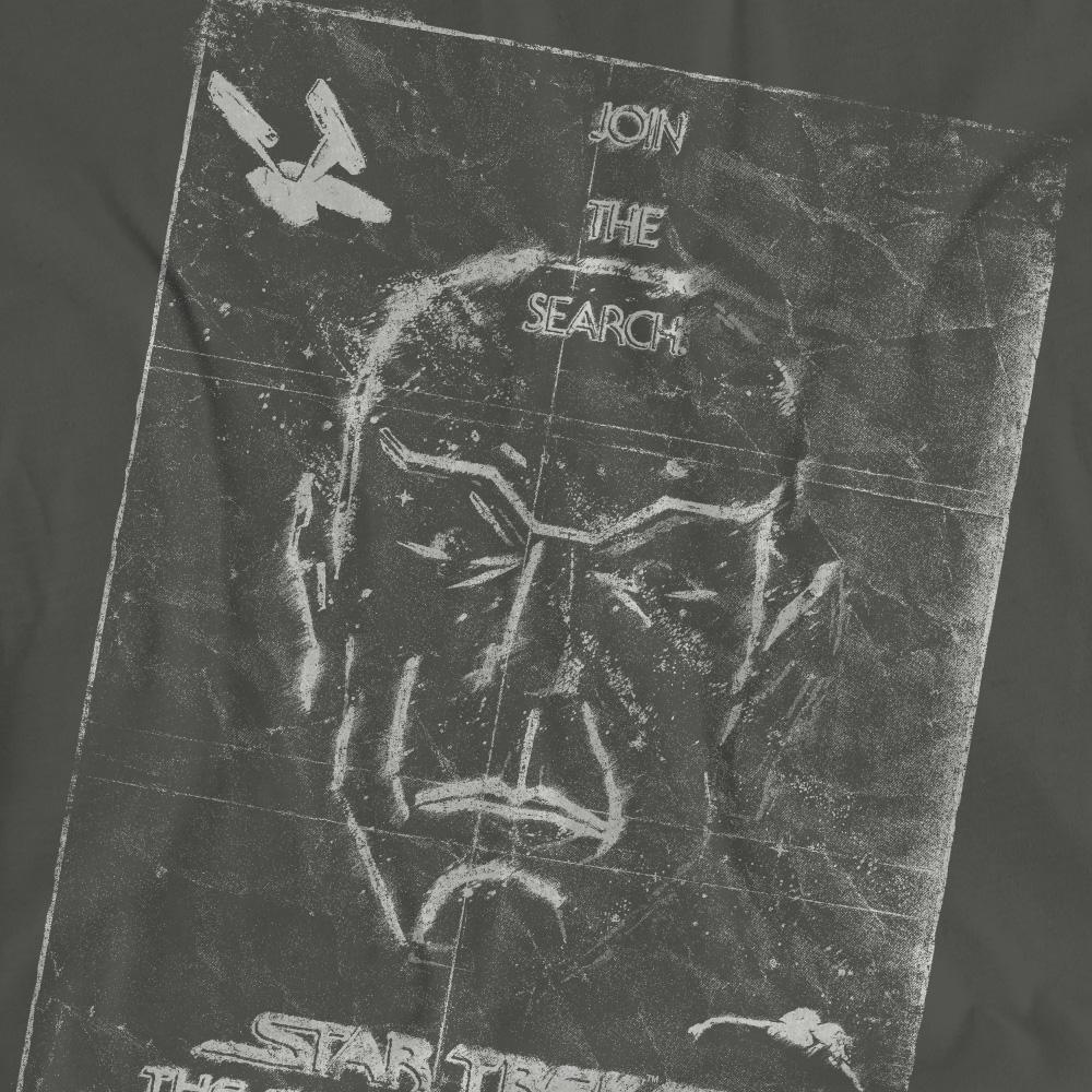Charcoal - Pack Shot - Star Trek Unisex Adult Join the Search T-Shirt