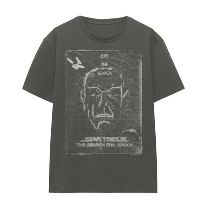 Charcoal - Front - Star Trek Unisex Adult Join the Search T-Shirt