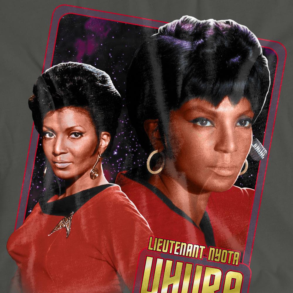 Charcoal - Pack Shot - Star Trek Unisex Adult Uhura T-Shirt