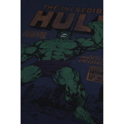 Navy - Side - Hulk Mens Rage T-Shirt