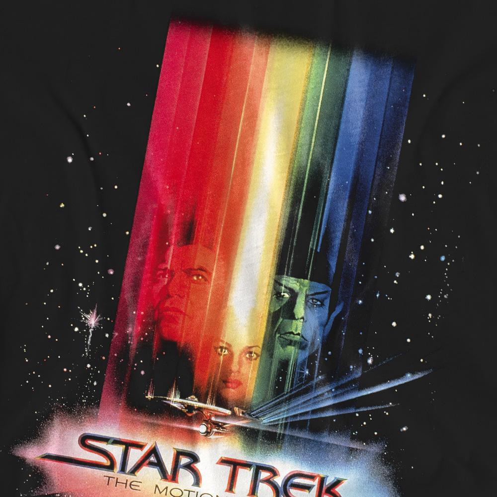 Black - Side - Star Trek Unisex Adult Motion Picture Poster T-Shirt