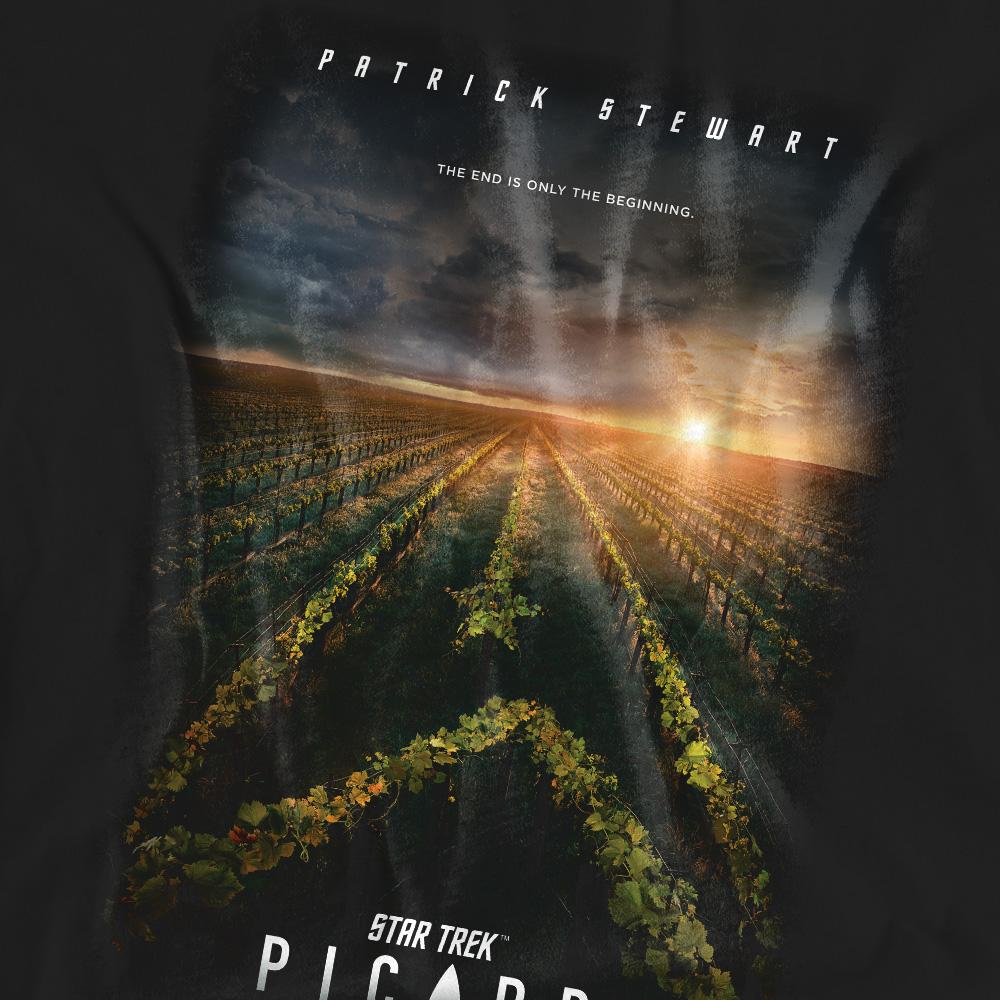 Black - Pack Shot - Star Trek: Picard Unisex Adult Poster T-Shirt