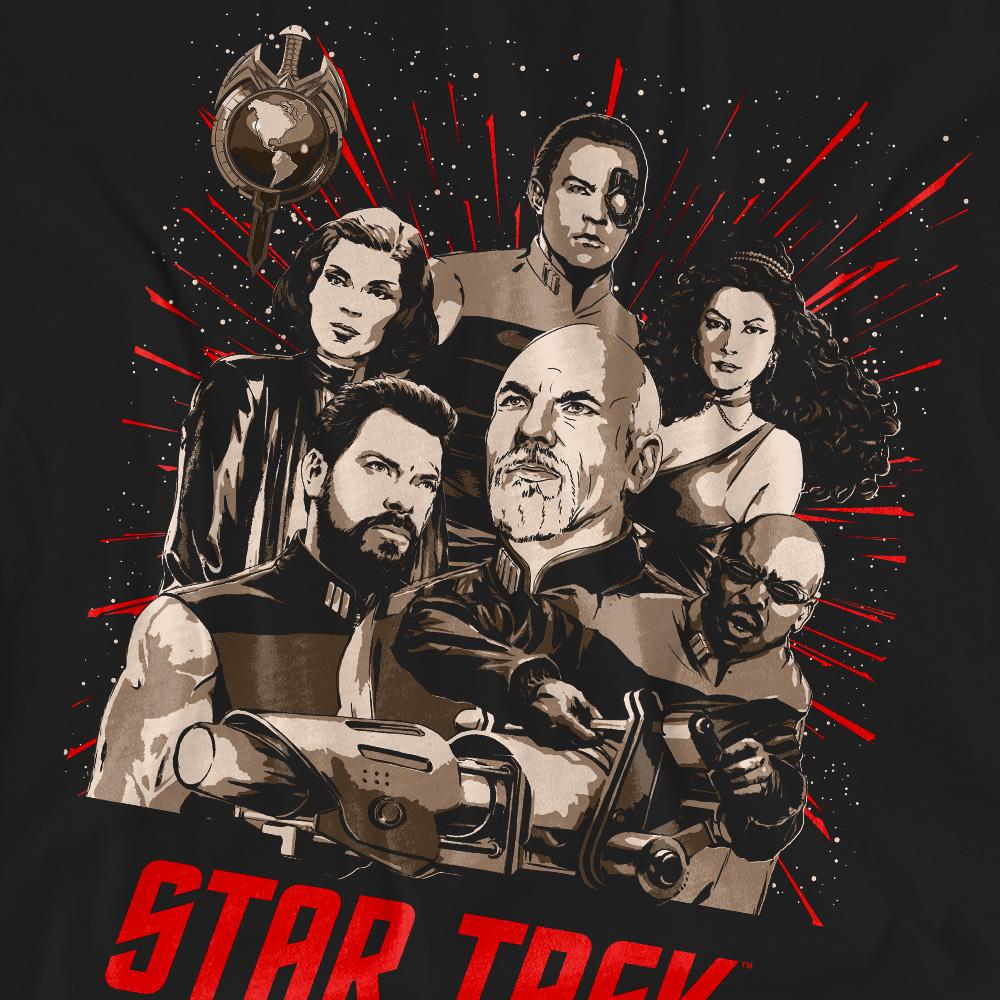 Black - Pack Shot - Star Trek Unisex Adult Poster T-Shirt