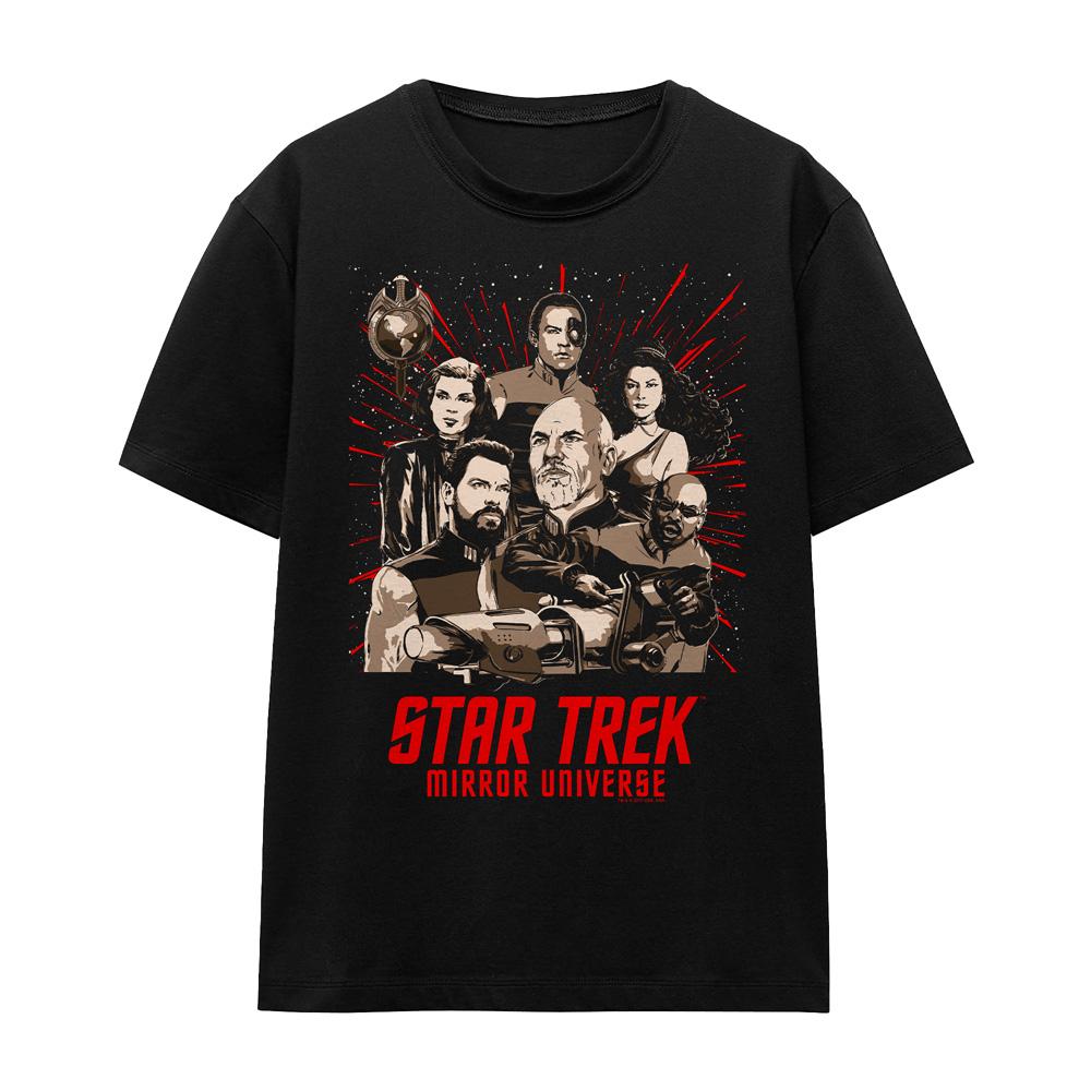 Black - Front - Star Trek Unisex Adult Poster T-Shirt