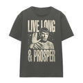 Charcoal - Front - Star Trek: The Original Series Unisex Adult Prosper Spock T-Shirt