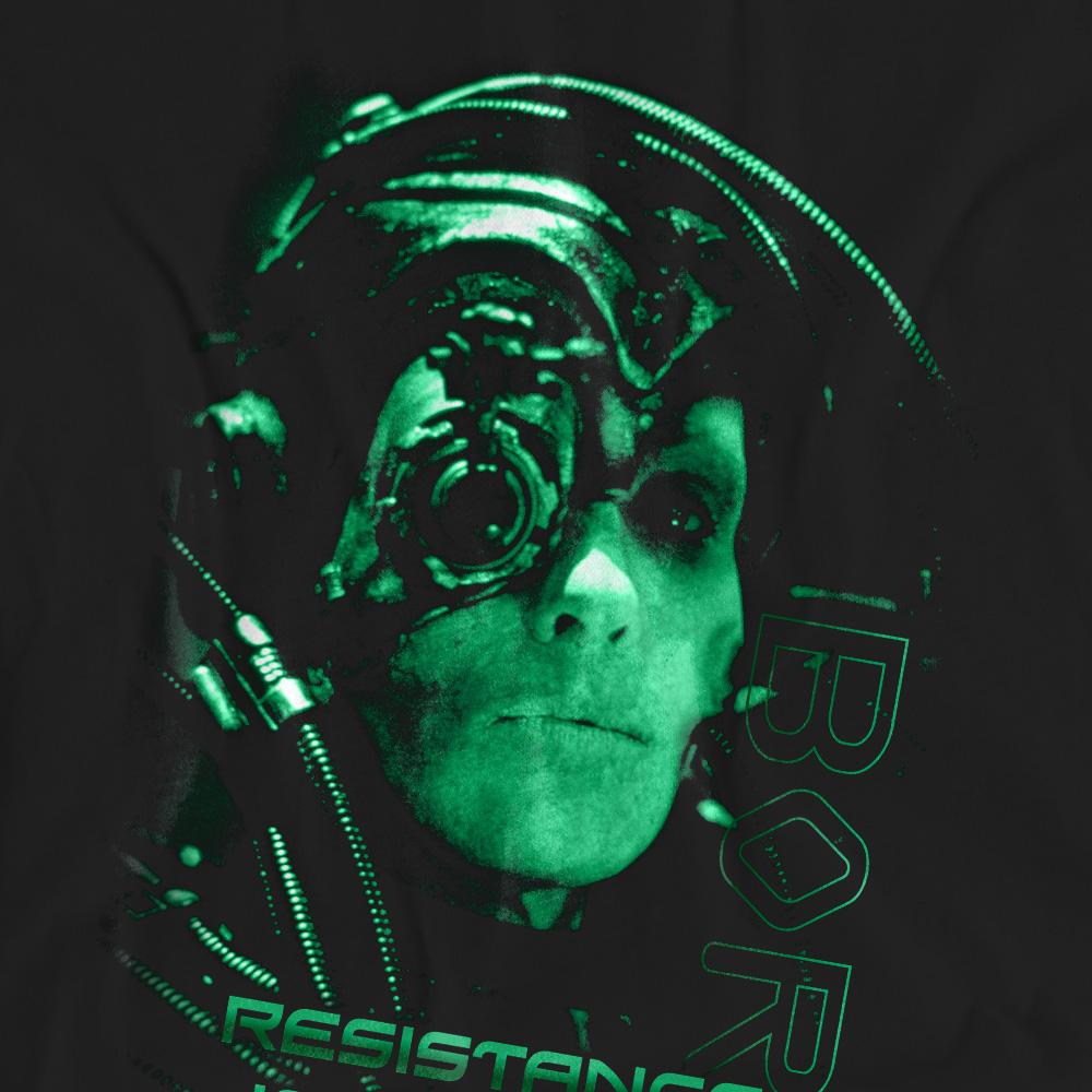 Black - Pack Shot - Star Trek Unisex Adult Resistance is Futile T-Shirt