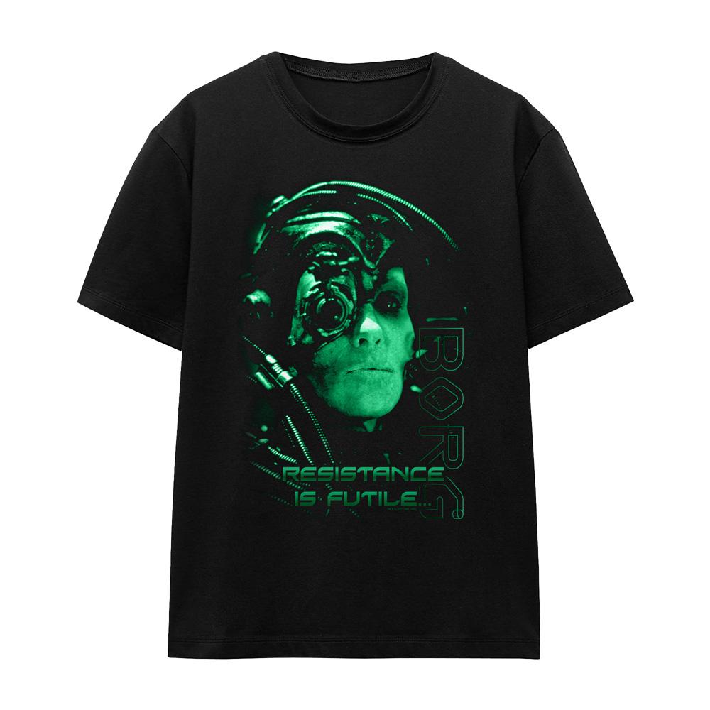 Black - Front - Star Trek Unisex Adult Resistance is Futile T-Shirt