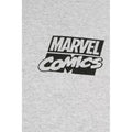 Heather Grey - Side - Marvel Comics Mens Logo Long-Sleeved T-Shirt