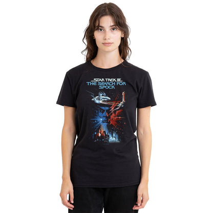 Black - Side - Star Trek Unisex Adult Search for Spock T-Shirt