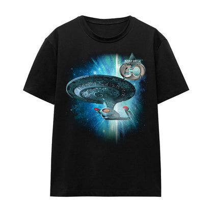 Black - Front - Star Trek Unisex Adult Ship 30 T-Shirt