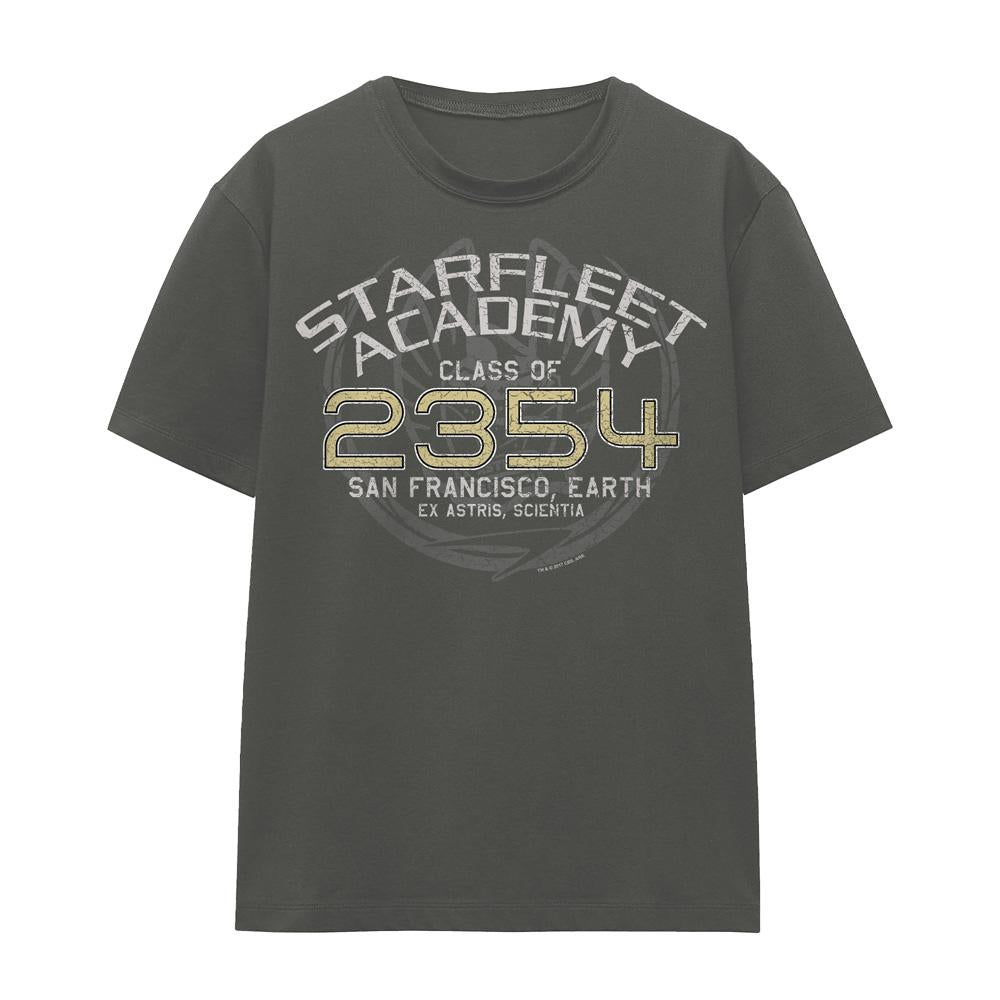 Charcoal - Front - Star Trek Unisex Adult Graduation Captain Sisko T-Shirt