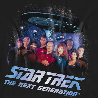Black - Pack Shot - Star Trek Unisex Adult Space Group T-Shirt