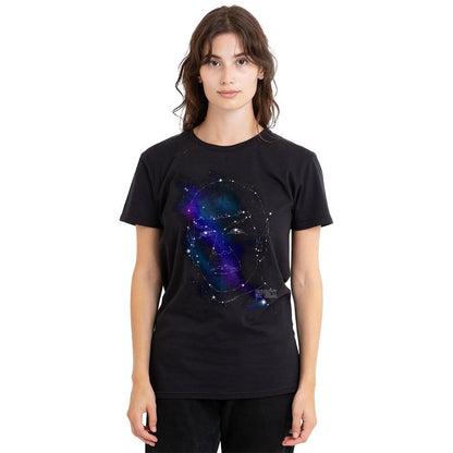 Black - Side - Star Trek Unisex Adult Spock Constellations T-Shirt