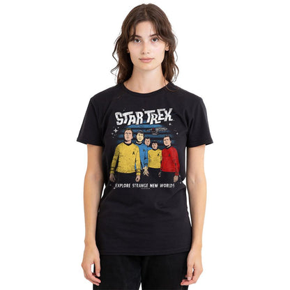 Black - Side - Star Trek Unisex Adult Strange New World T-Shirt