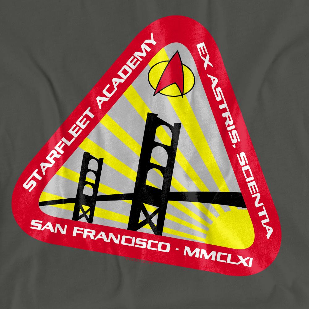 Charcoal - Pack Shot - Star Trek Unisex Adult Starfleet Academy T-Shirt