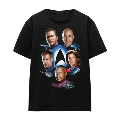 Black - Front - Star Trek Unisex Adult Starfleet´s Finest T-Shirt