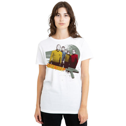 White - Side - Star Trek Unisex Adult Strange New Worlds T-Shirt