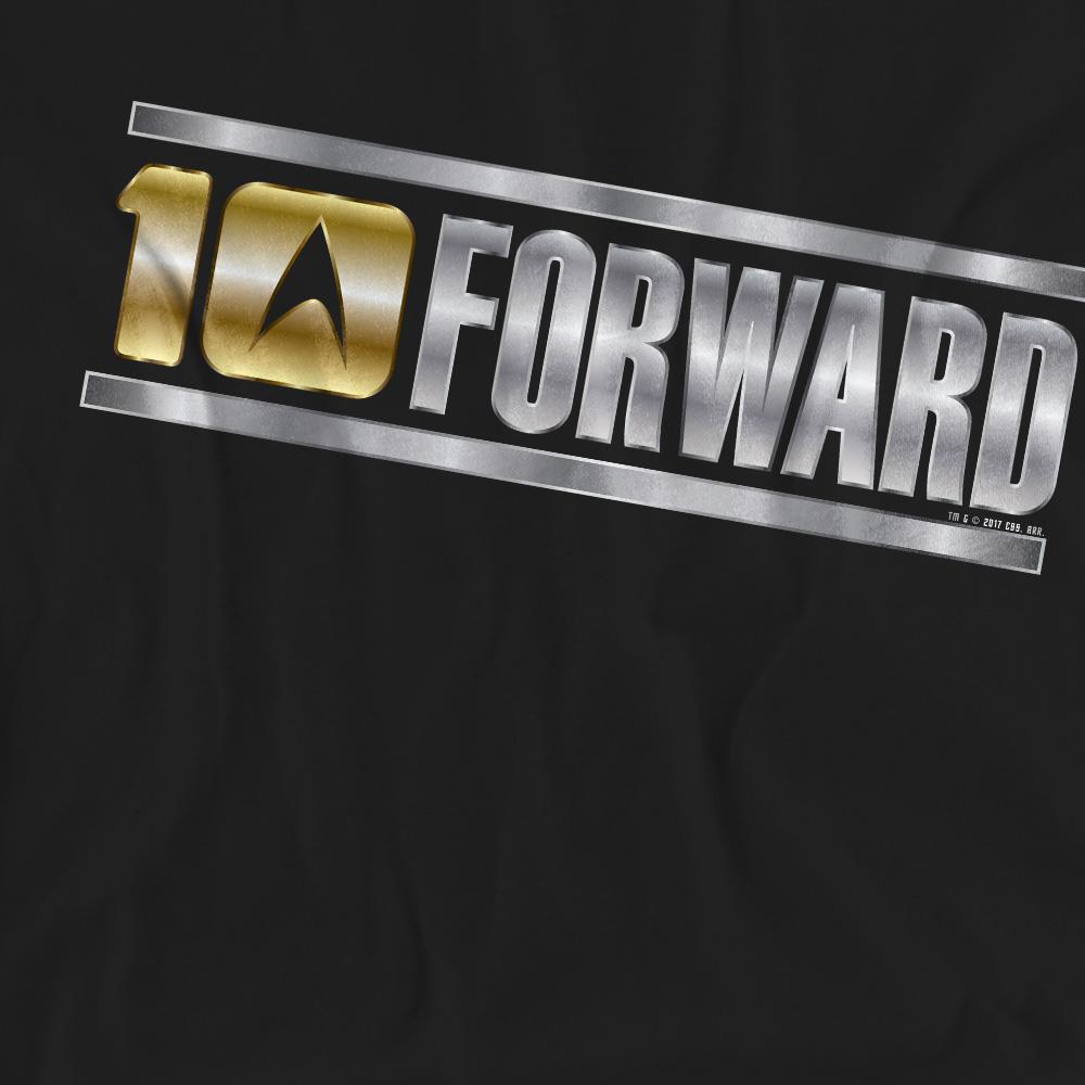 Black - Pack Shot - Star Trek Unisex Adult Ten Forward T-Shirt