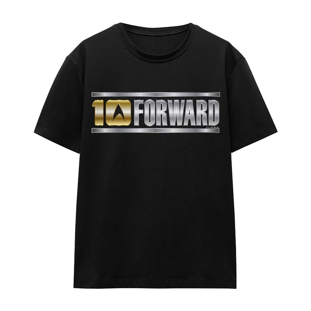 Black - Front - Star Trek Unisex Adult Ten Forward T-Shirt