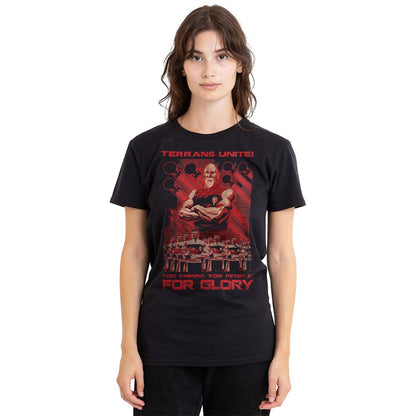 Black - Side - Star Trek Unisex Adult Terrans Unite T-Shirt