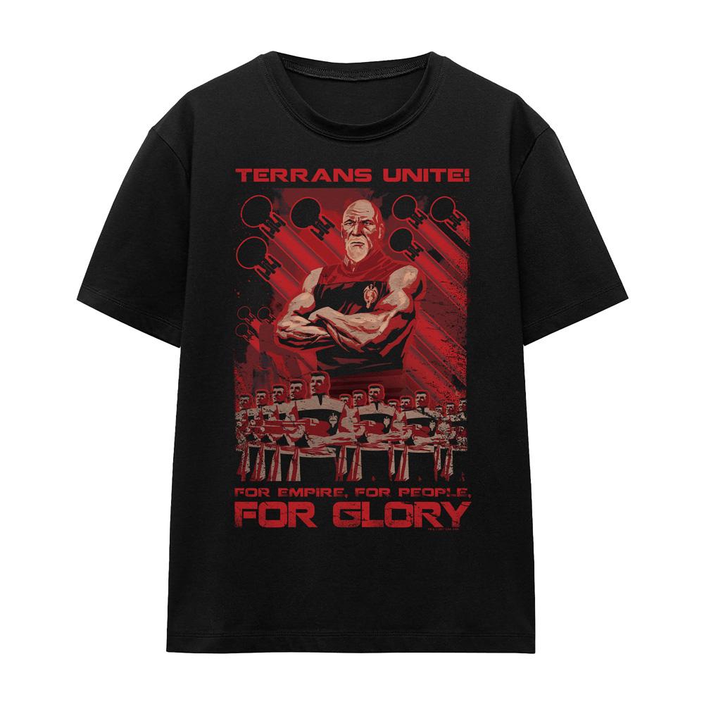 Black - Front - Star Trek Unisex Adult Terrans Unite T-Shirt
