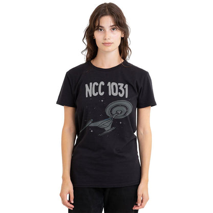 Black - Side - Star Trek Unisex Adult The Crossfield Class T-Shirt