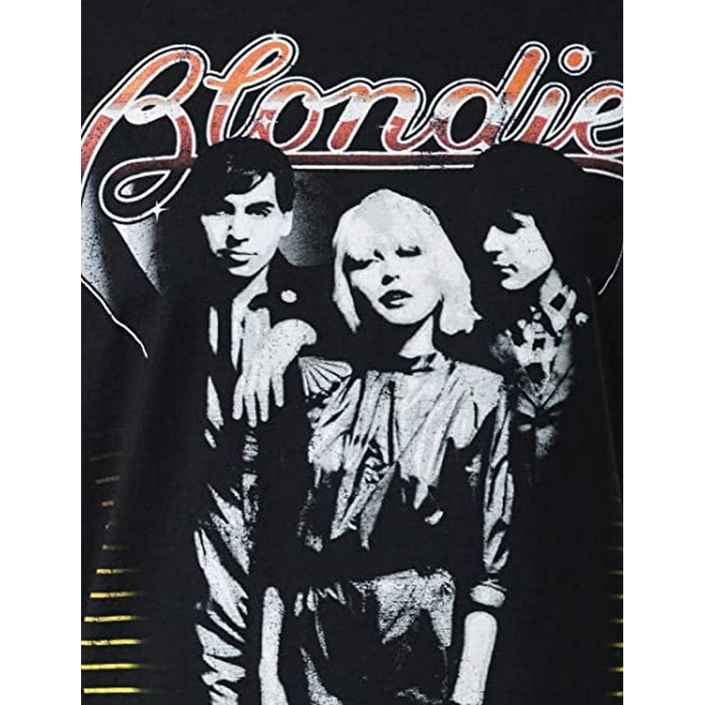 Black - Side - Blondie Womens-Ladies Fade Away And Radiate T-Shirt