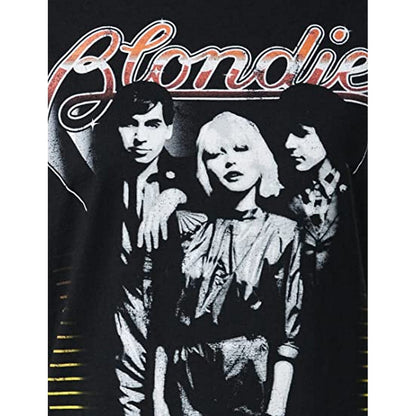 Black - Side - Blondie Womens-Ladies Fade Away And Radiate T-Shirt