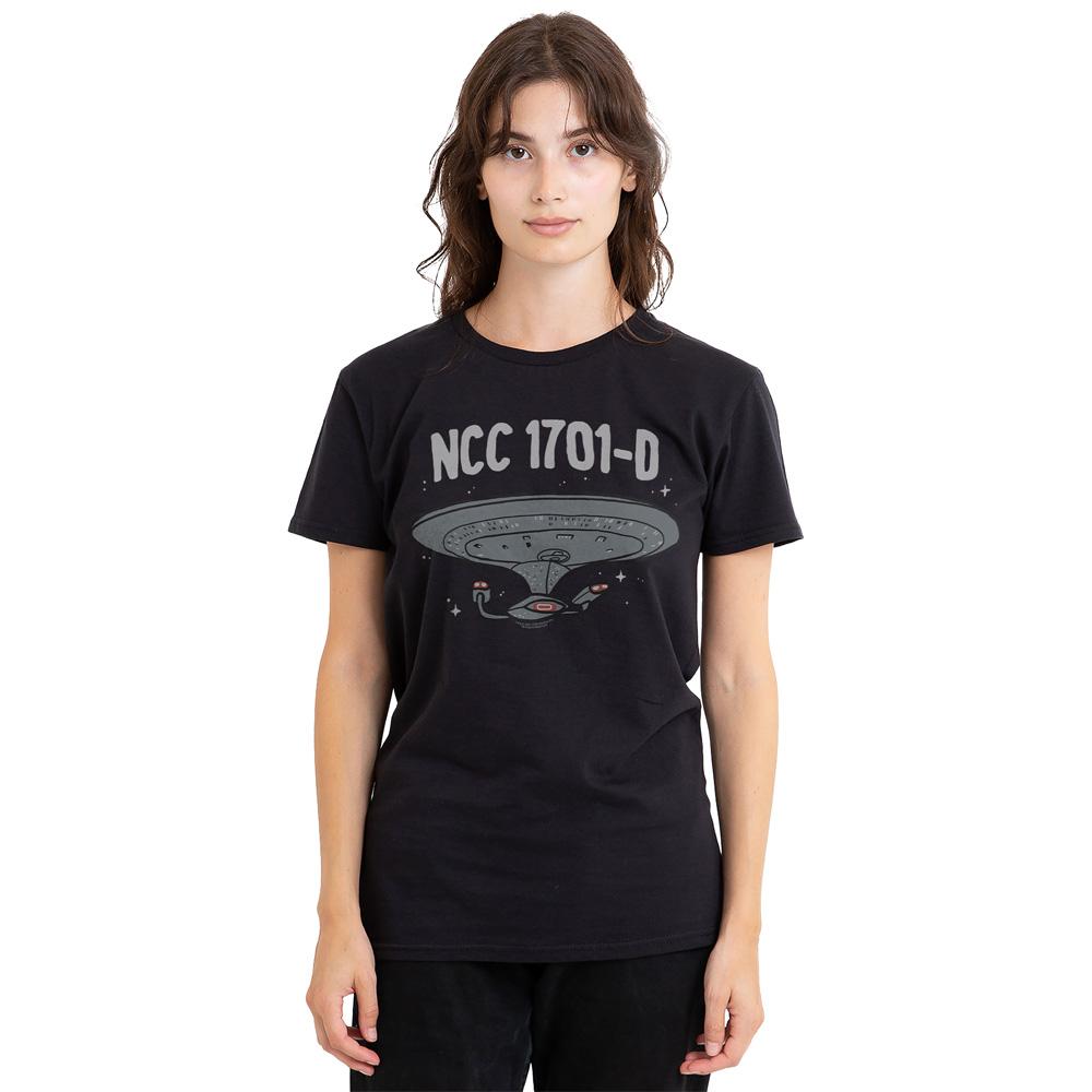 Black - Side - Star Trek Unisex Adult The Next Generation T-Shirt