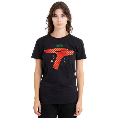 Black - Side - Star Trek: The Original Series Unisex Adult Phaser Set To Humbug Christmas T-Shirt