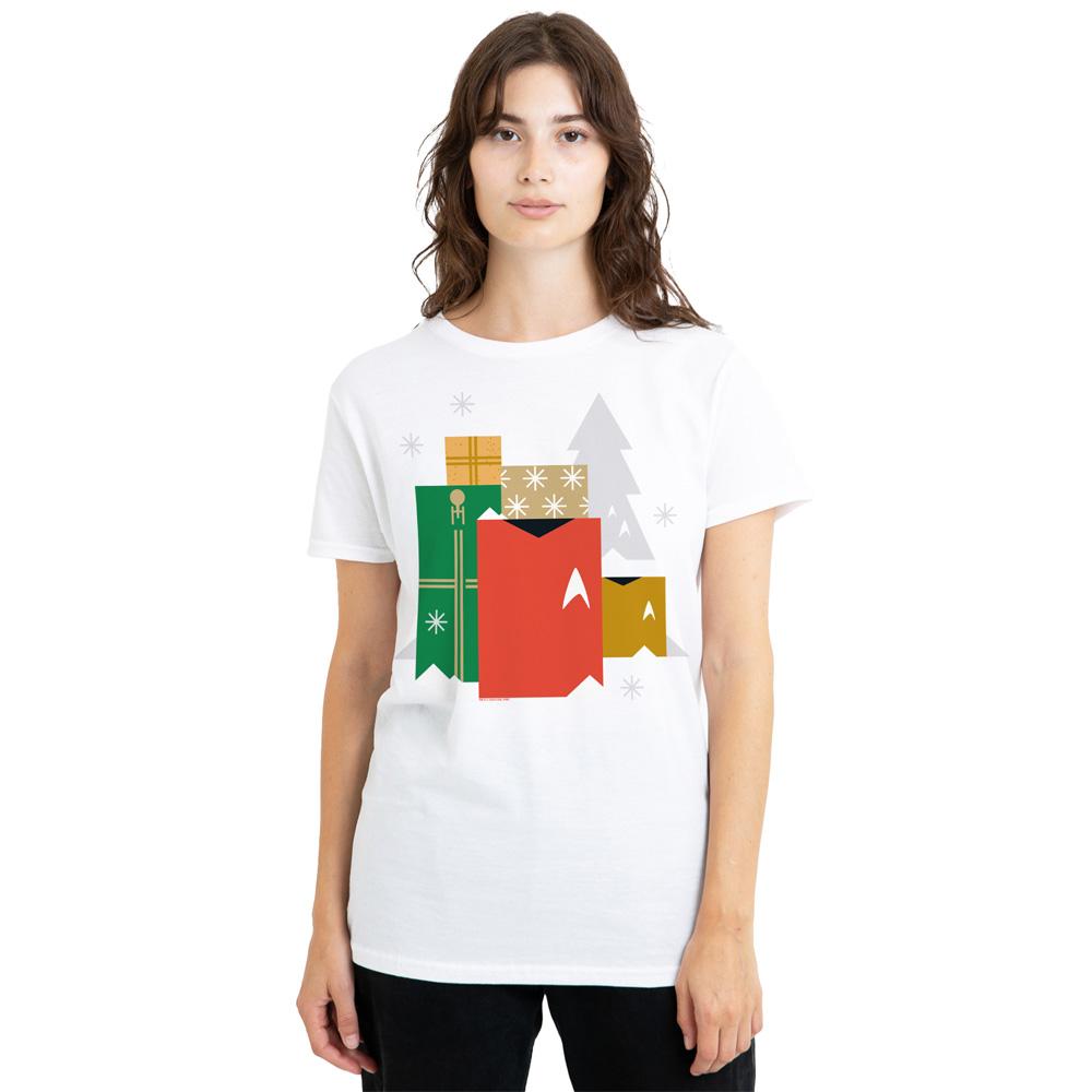 White - Side - Star Trek: The Original Series Unisex Adult Present Christmas T-Shirt