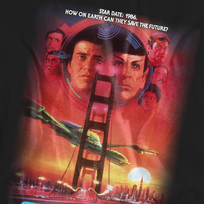 Black - Pack Shot - Star Trek Unisex Adult The Voyage Home T-Shirt
