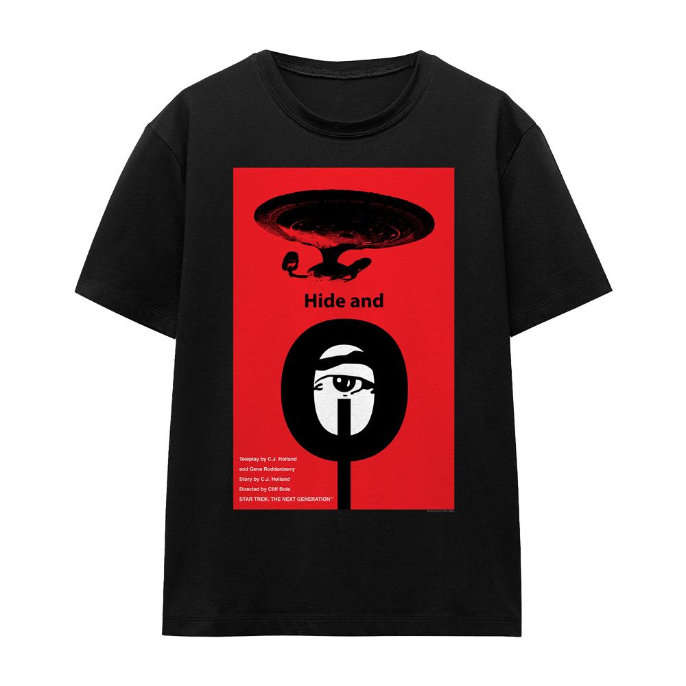 Black - Front - Star Trek Unisex Adult The Next Generation Season 1 Episode 10 T-Shirt